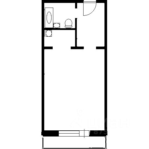 Планировка этой квартиры по данным Циан