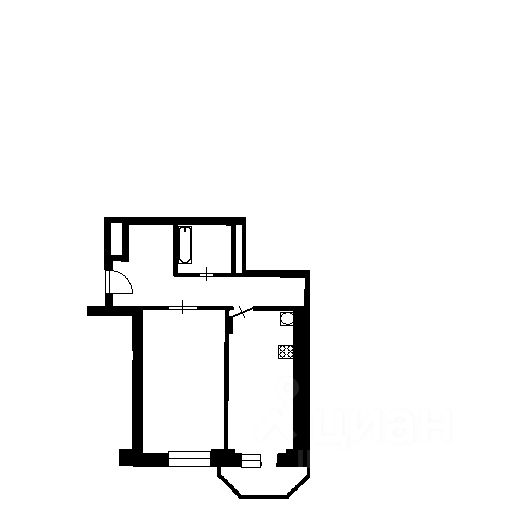 Планировка этой квартиры по данным Циан