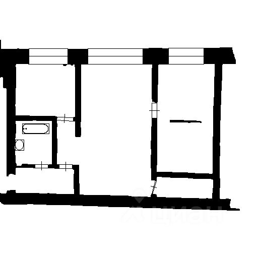 Планировка этой квартиры по данным Циан