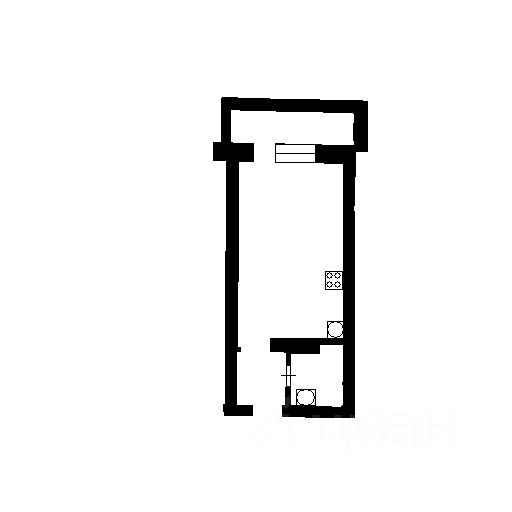 Планировка этой квартиры по данным Циан