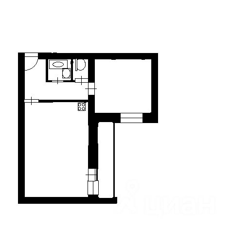 Планировка этой квартиры по данным Циан