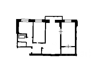 Планировка этой квартиры по данным Циан