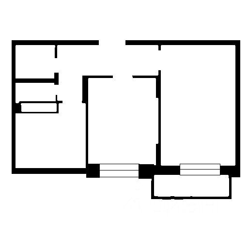 Планировка этой квартиры по данным Циан