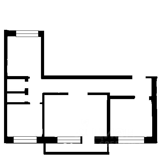 Планировка этой квартиры по данным Циан