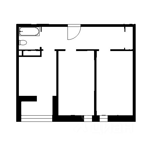 Планировка этой квартиры по данным Циан