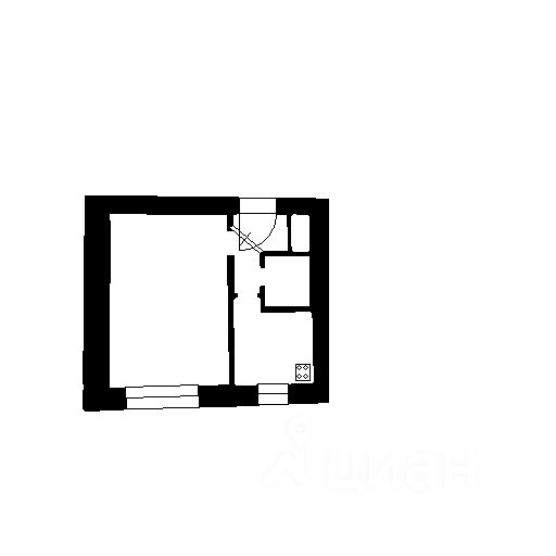 Планировка этой квартиры по данным Циан