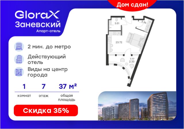 ЖК «Апарт-отель GloraX Заневский»