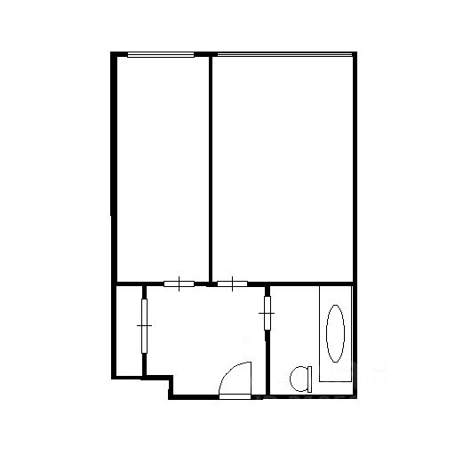 Планировка этой квартиры по данным Циан