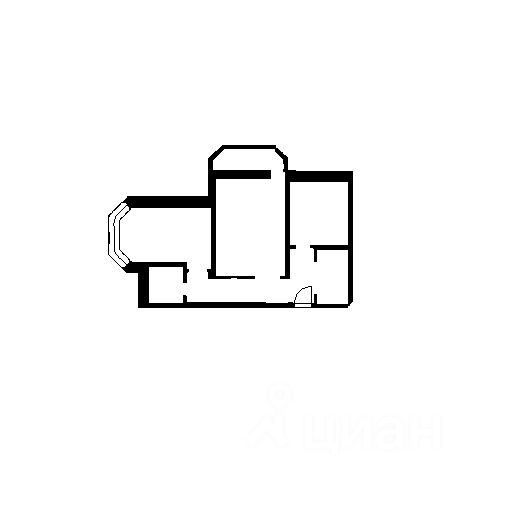 Планировка этой квартиры по данным Циан