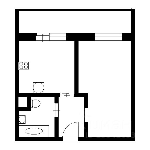 Планировка этой квартиры по данным Циан