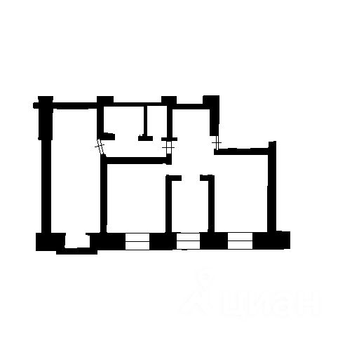 Планировка этой квартиры по данным Циан