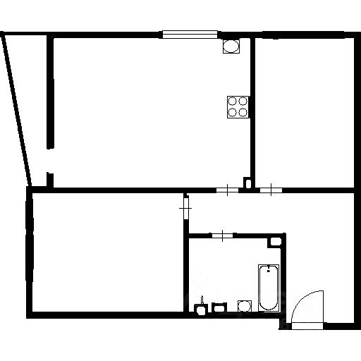 Планировка этой квартиры по данным Циан