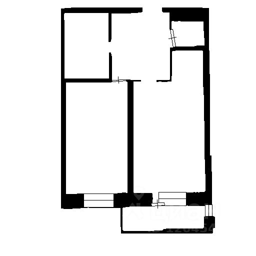 Планировка этой квартиры по данным Циан
