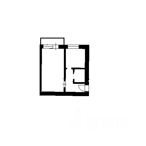 Планировка этой квартиры по данным Циан