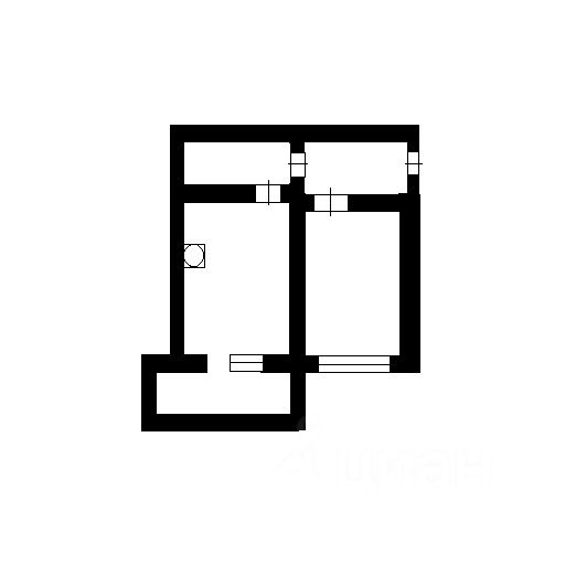 Планировка этой квартиры по данным Циан