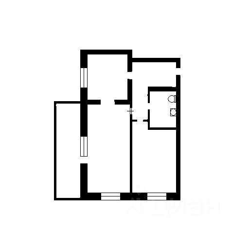 Планировка этой квартиры по данным Циан