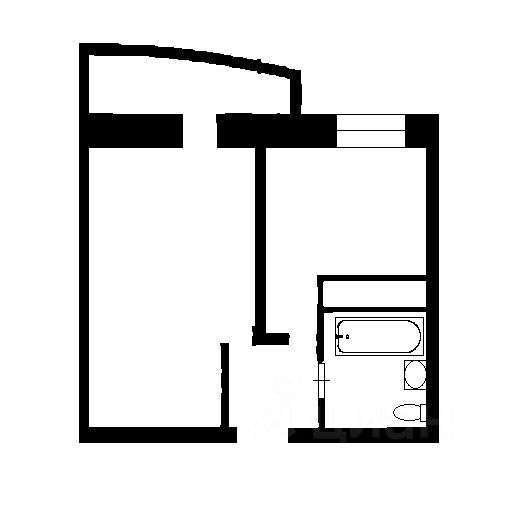 Планировка этой квартиры по данным Циан