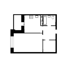 1-комн.кв., 38 м², этаж 7