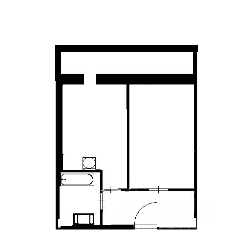 Планировка этой квартиры по данным Циан