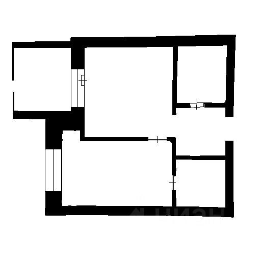 Планировка этой квартиры по данным Циан