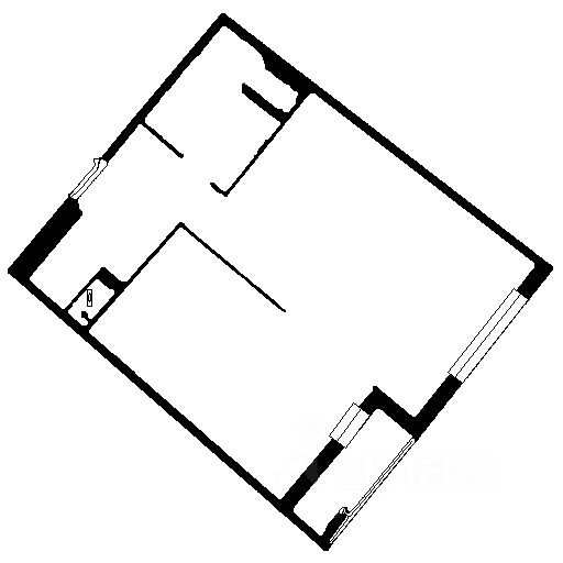 Планировка этой квартиры по данным Циан