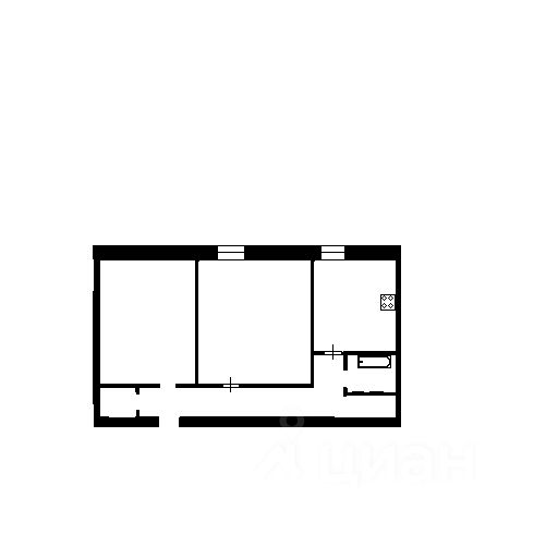 Планировка этой квартиры по данным Циан