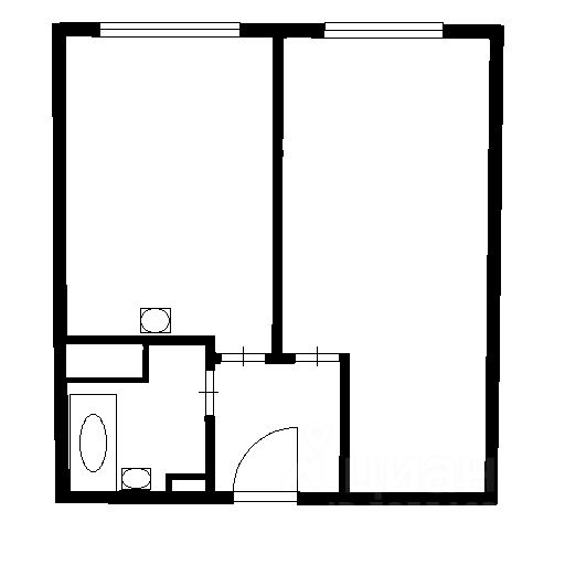 Планировка этой квартиры по данным Циан