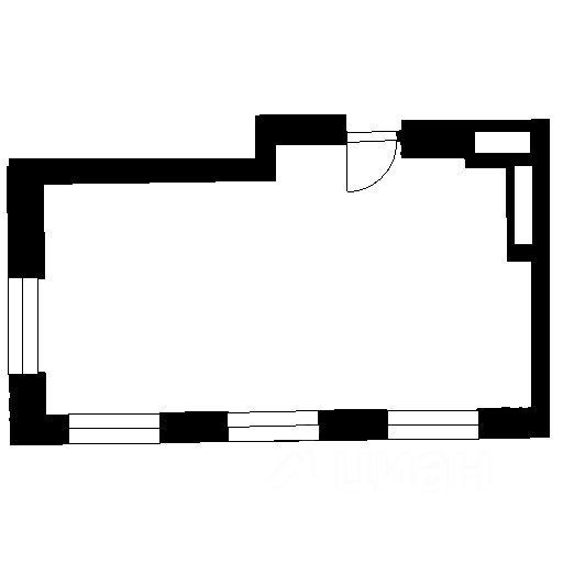 Планировка этой квартиры по данным Циан