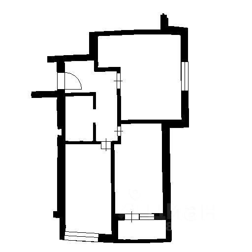 Планировка этой квартиры по данным Циан