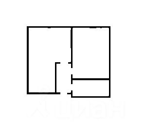 Планировка этой квартиры по данным Циан