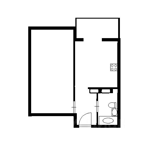 Планировка этой квартиры по данным Циан