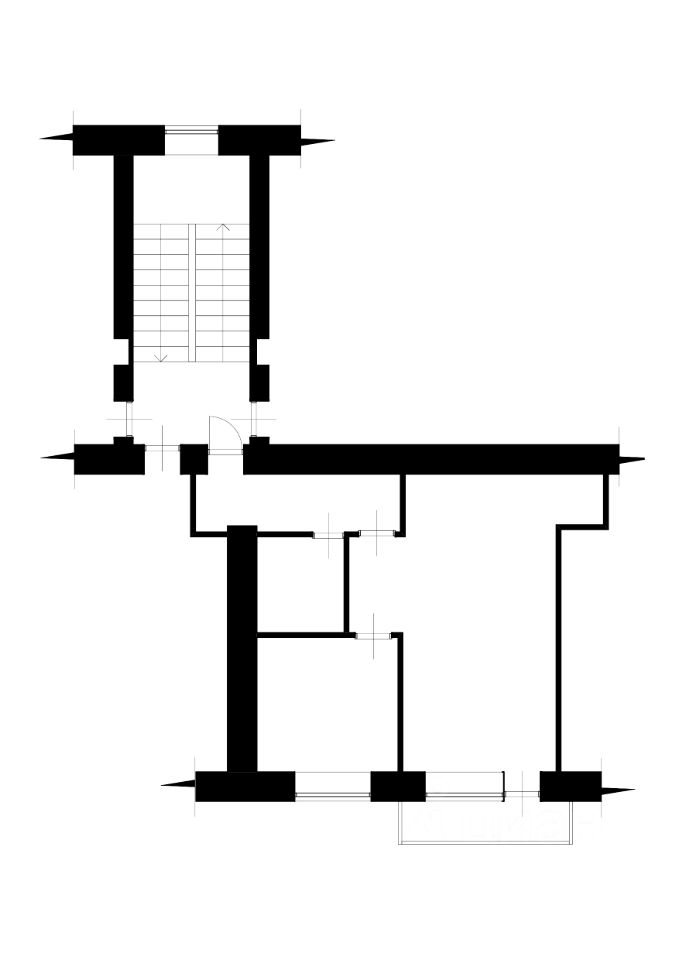 Планировка этой квартиры по данным Циан