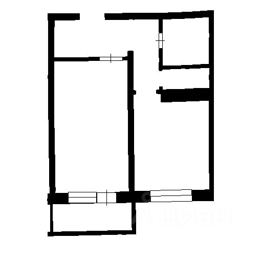 Планировка этой квартиры по данным Циан