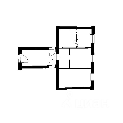 Планировка этой квартиры по данным Циан