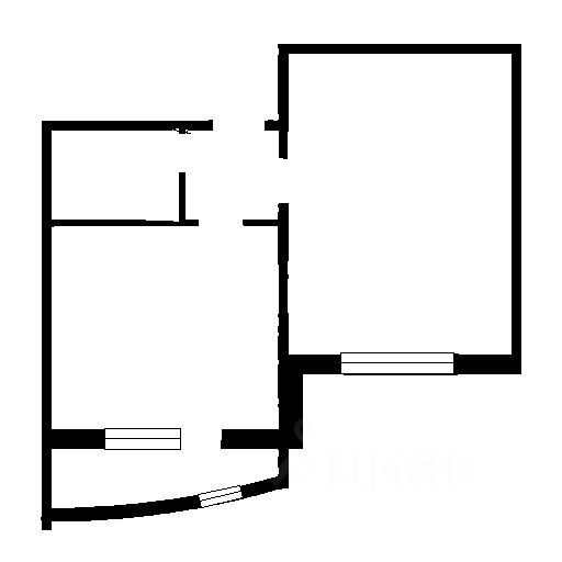 Планировка этой квартиры по данным Циан