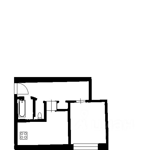 Планировка этой квартиры по данным Циан