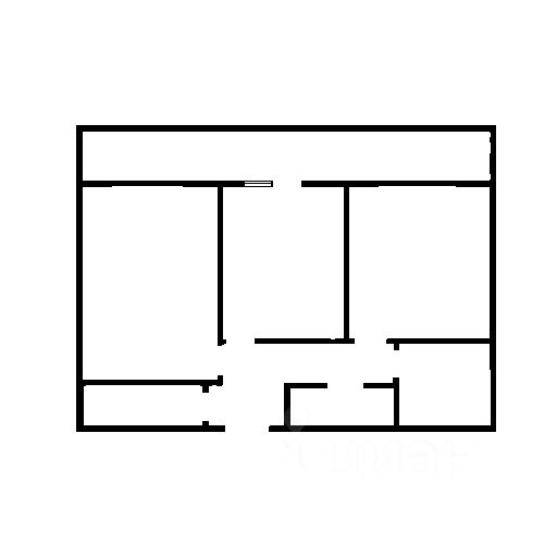Планировка этой квартиры по данным Циан