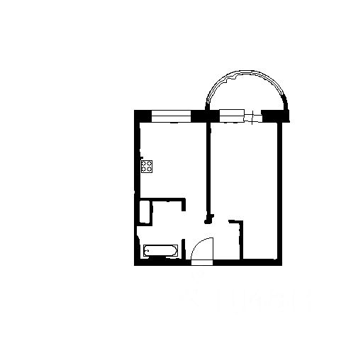 Планировка этой квартиры по данным Циан