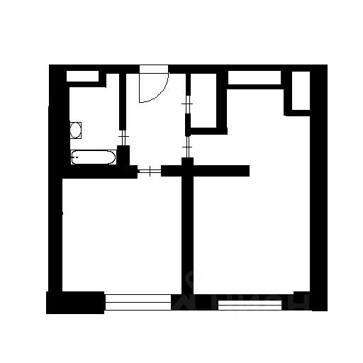 Планировка этой квартиры по данным Циан