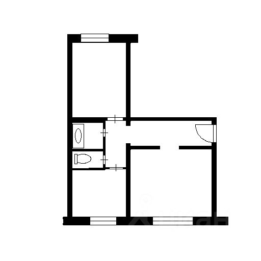 Планировка этой квартиры по данным Циан