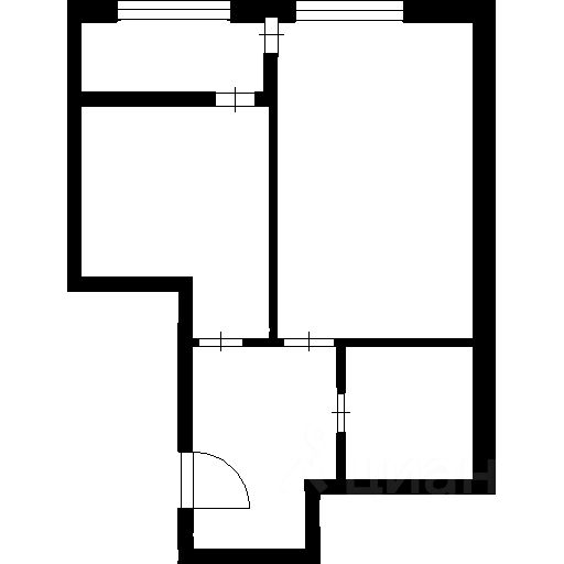 Планировка этой квартиры по данным Циан