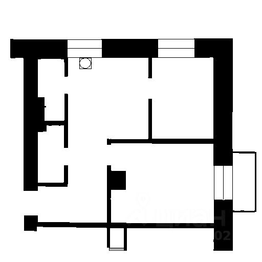 Планировка этой квартиры по данным Циан