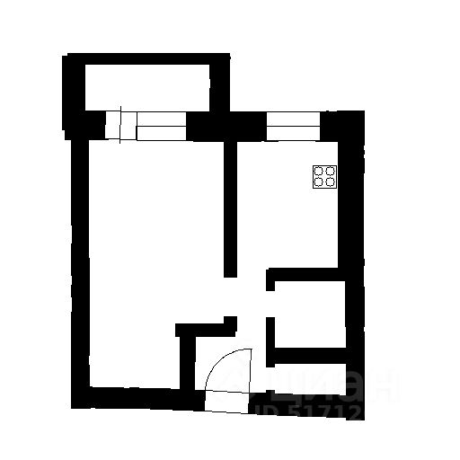 Планировка этой квартиры по данным Циан