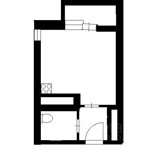 Планировка этой квартиры по данным Циан