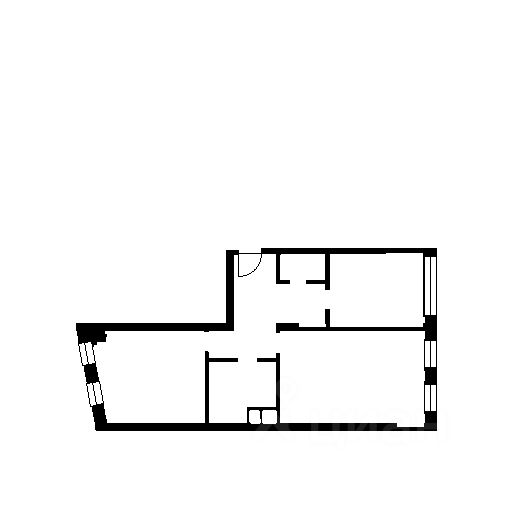 Планировка этой квартиры по данным Циан