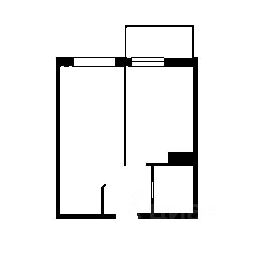 Планировка этой квартиры по данным Циан