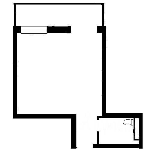 Планировка этой квартиры по данным Циан