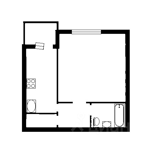 Планировка этой квартиры по данным Циан