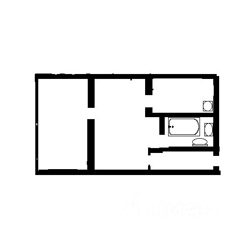 Планировка этой квартиры по данным Циан
