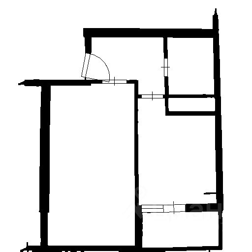 Планировка этой квартиры по данным Циан